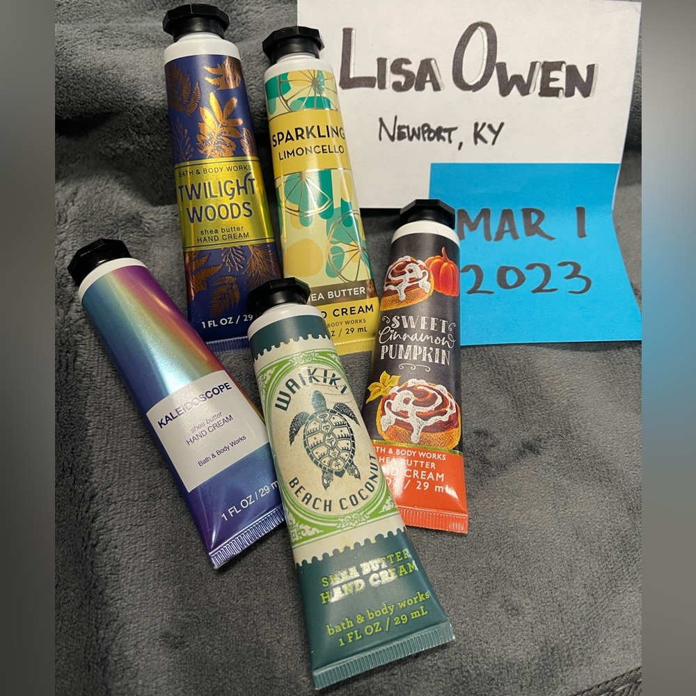 Bath & Body 5 Mini Hand Lotions
